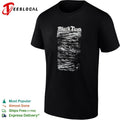 Black Tusk Band Logo and Abstract Wave Texture Heavy Metal Music shirt Unisex