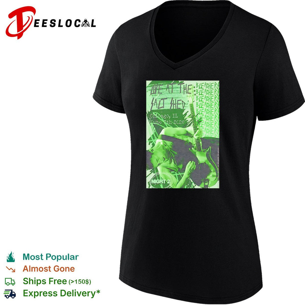 Bleachers live at the Vic Chicago IL June 9 2025 night 2 concert poster shirt Unisex