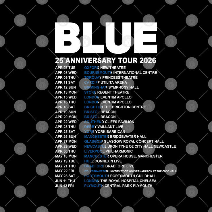 Blue Concert 25th Anniversary Tour 2026 T Shirt Unisex
