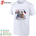 Bluey family patriotic 250 years of freedom Uncle Sam hat and balloons shirt Unisex