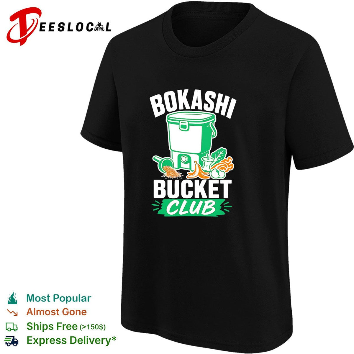 Bokashi bucket club composting shirt Unisex