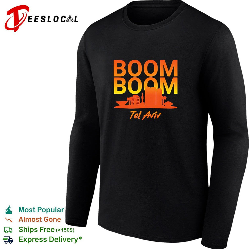 Boom Boom Tel Aviv Skyline Cityscape Urban Travel Tourist Souvenir Shirt Unisex