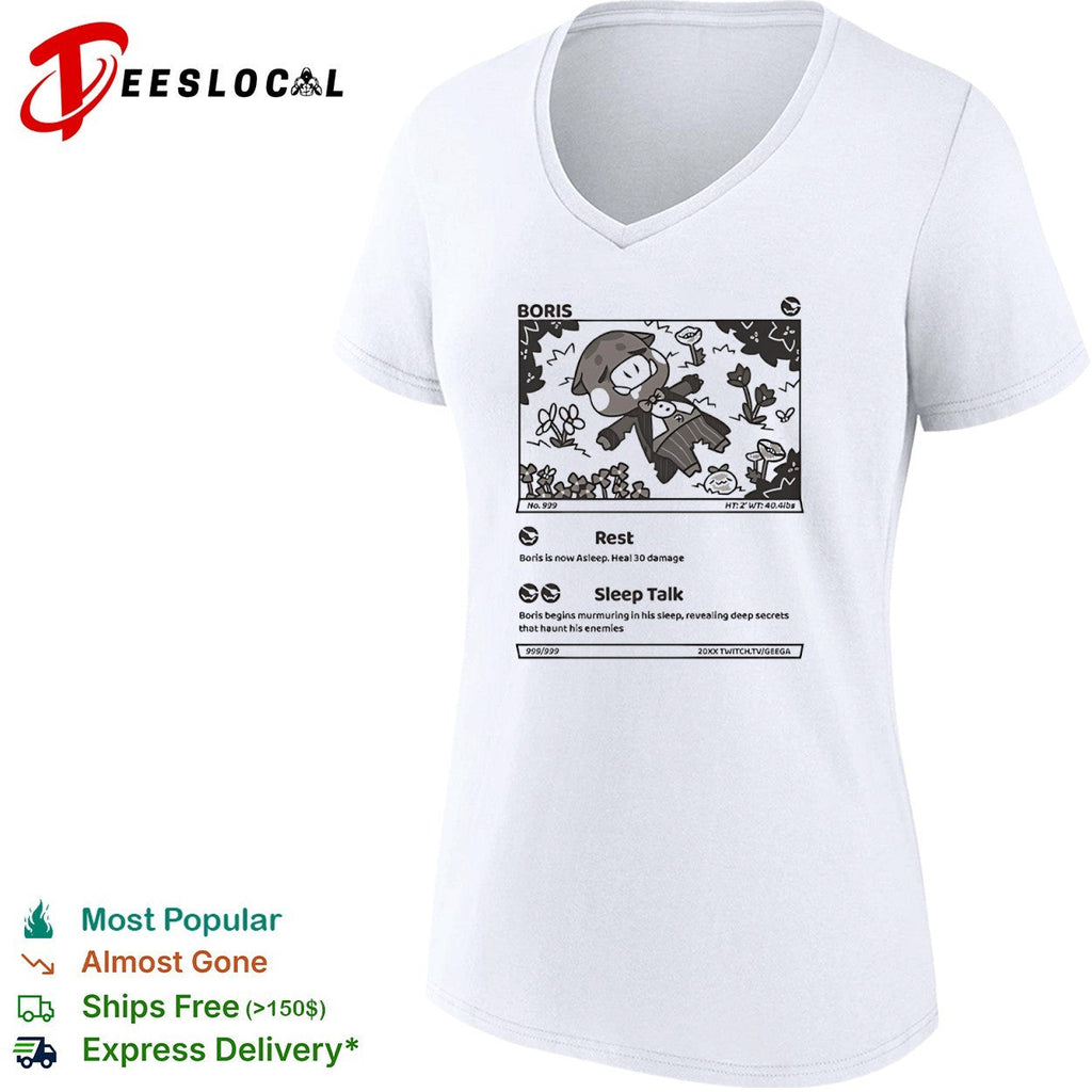 Boris Trading Card Game Design Rest Sleep Talk 20XX Shirt Unisex