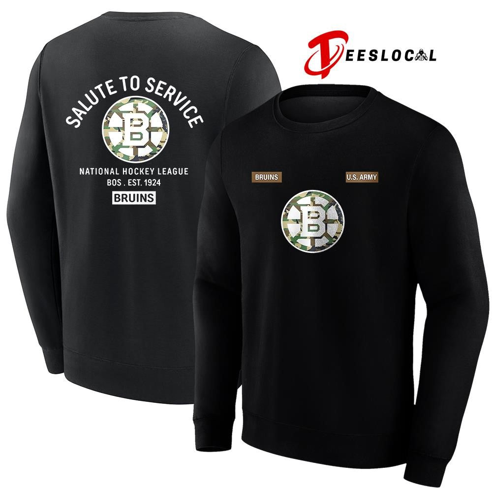 Boston Bruins salute to service military appreciation shirt Unisex