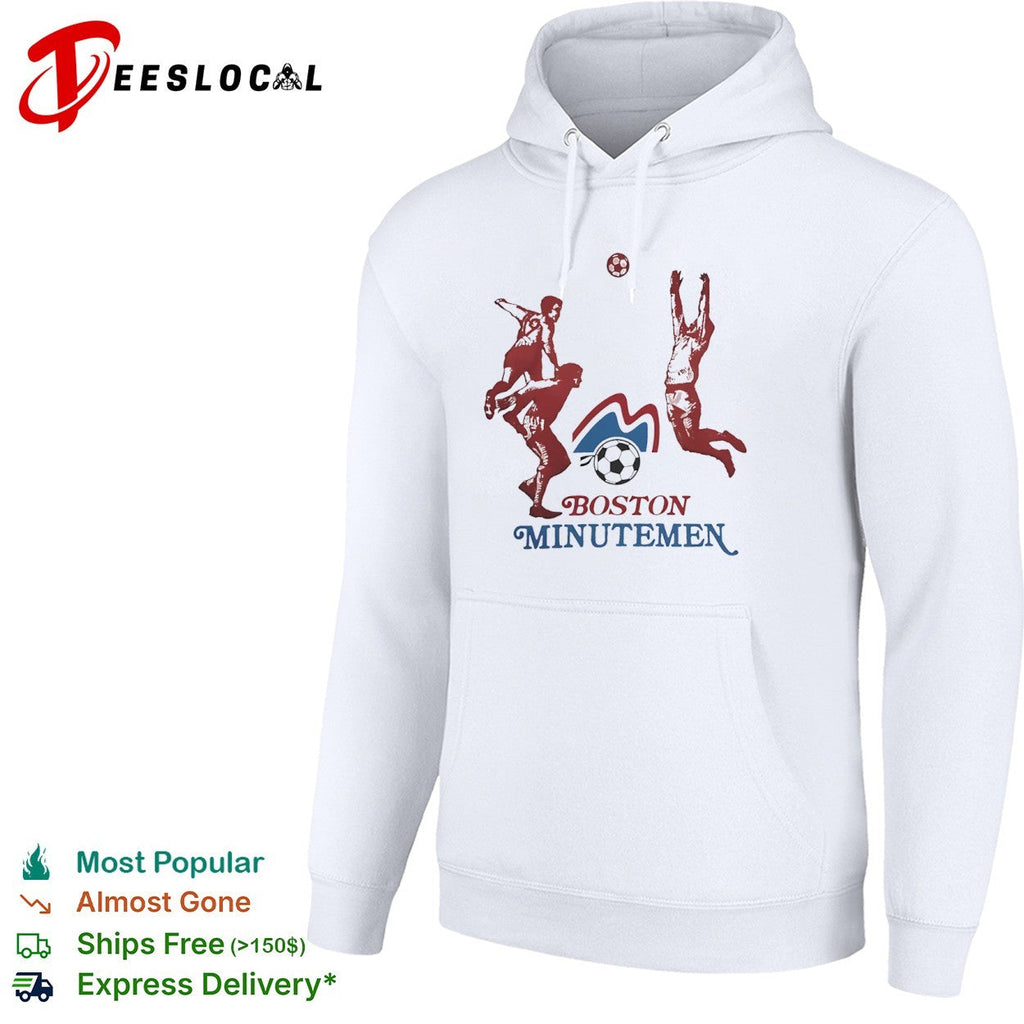 Boston Minutemen NASL Soccer Team Logo and Players shirt Unisex