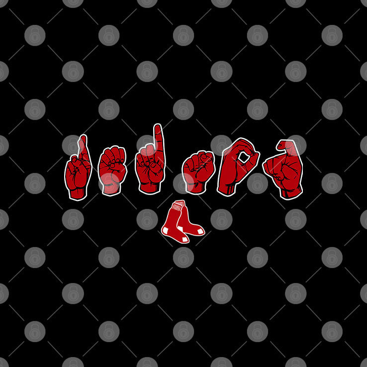 Boston Red Sox ASL Hand Sign T Shirt Unisex