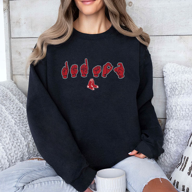 Boston Red Sox ASL Hand Sign T Shirt Unisex