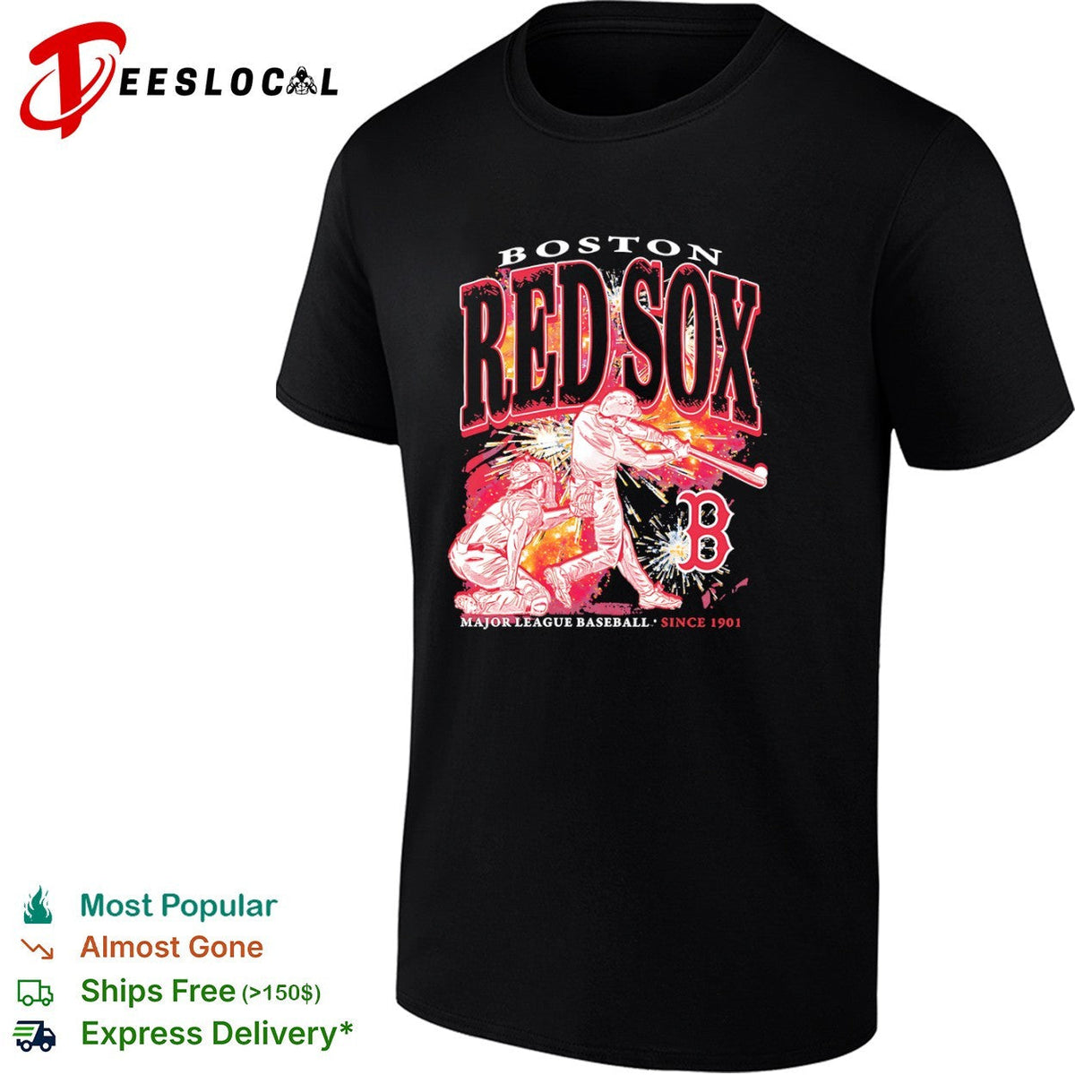 Boston Red Sox Major League Baseball since 1901 players shirt Unisex