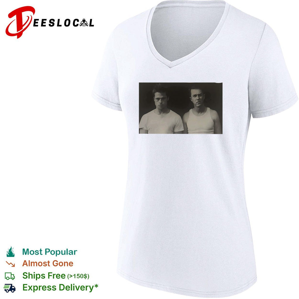 Brad Pitt Edward Norton Fight Club Tyler Durden and The Narrator Movie shirt Unisex