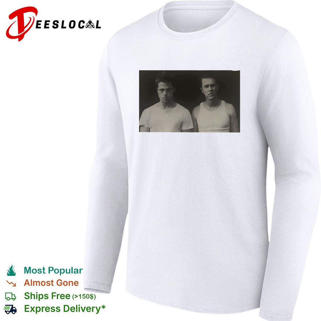 Brad Pitt Edward Norton Fight Club Tyler Durden and The Narrator Movie shirt Unisex