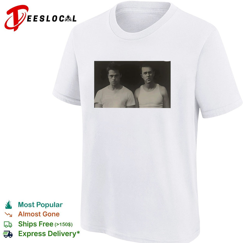 Brad Pitt Edward Norton Fight Club Tyler Durden and The Narrator Movie shirt Unisex