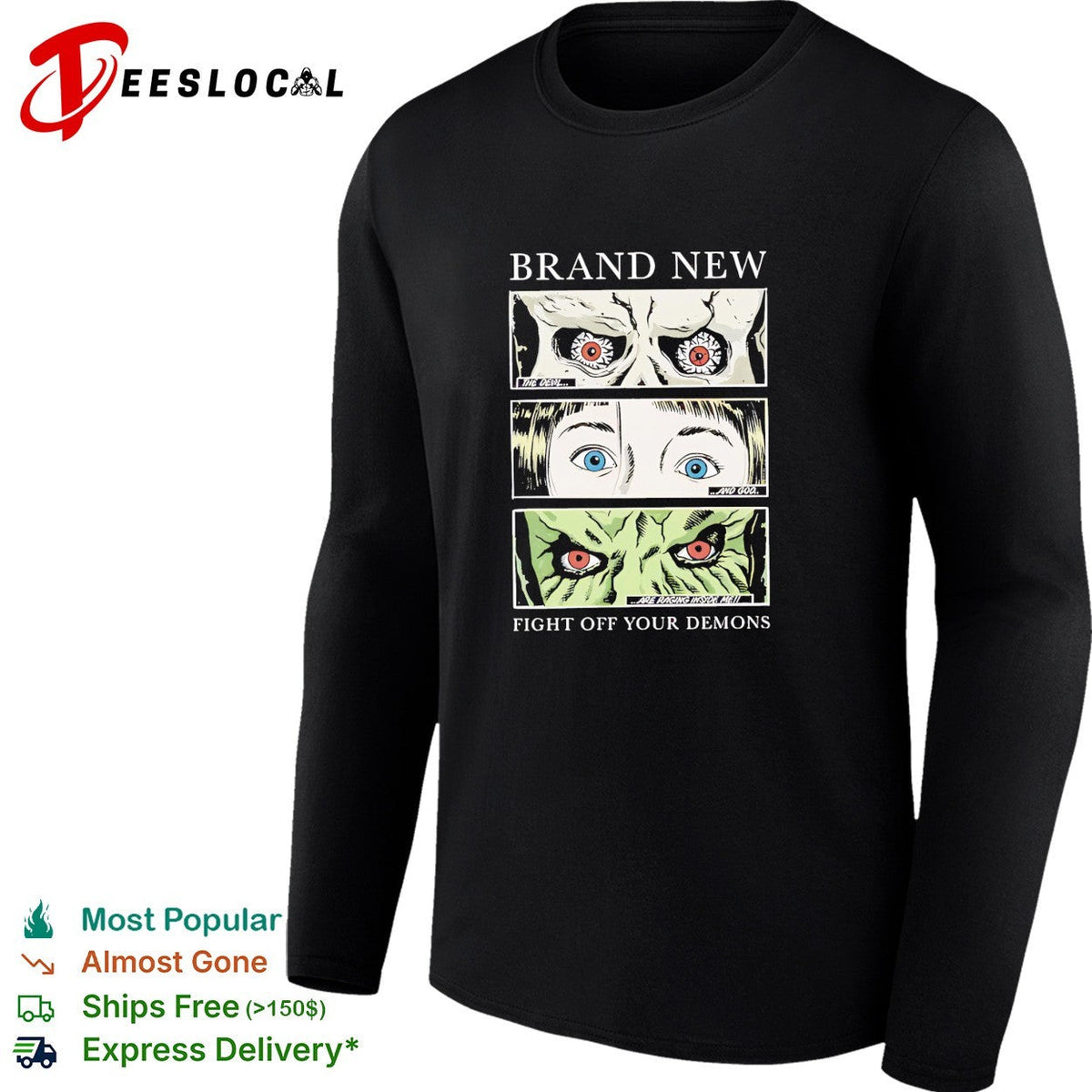 Brand New fight off your demons eyes shirt Unisex