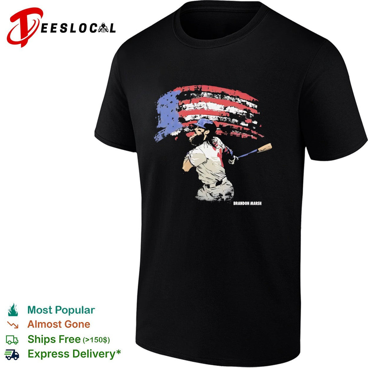 Brandon Marsh flag shirt Unisex