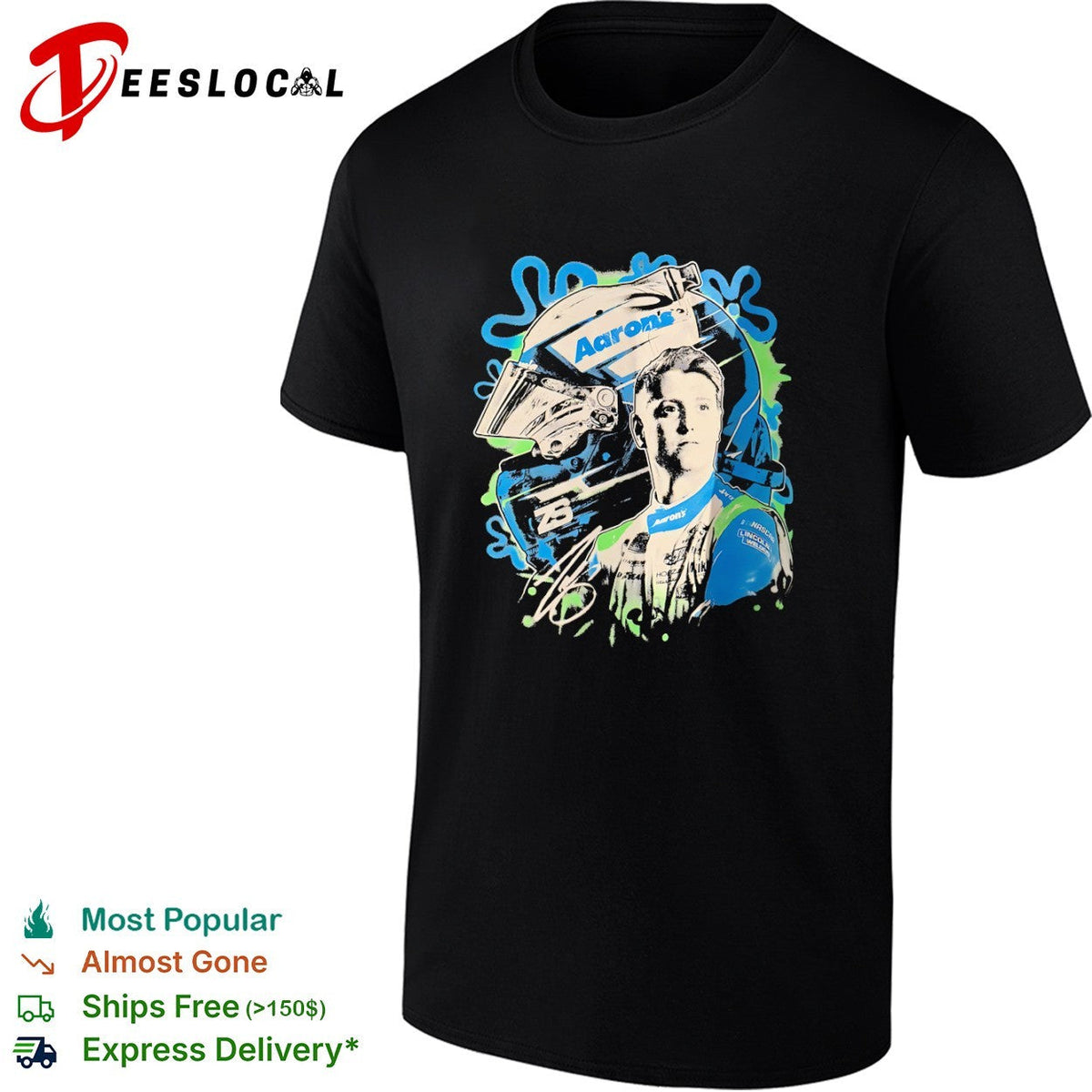 Brennan Poole Front Row Motorsports NASCAR Aaron’s SquarePants shirt Unisex