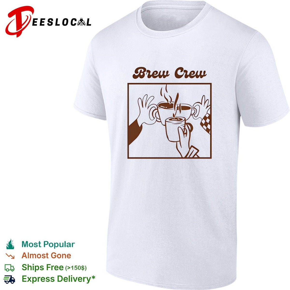Brew Crew Coffee shirt Unisex