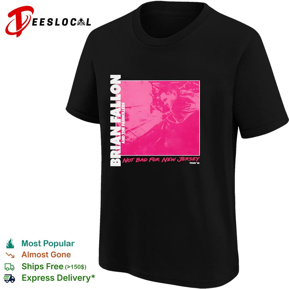Brian Fallon and The Painkillers Not Bad For New shirt Unisex