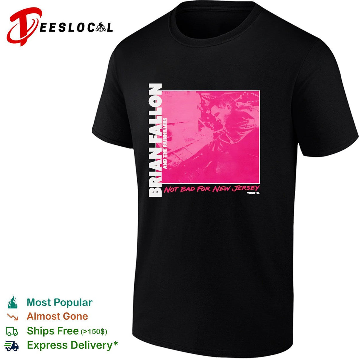 Brian Fallon and The Painkillers Not Bad For New shirt Unisex