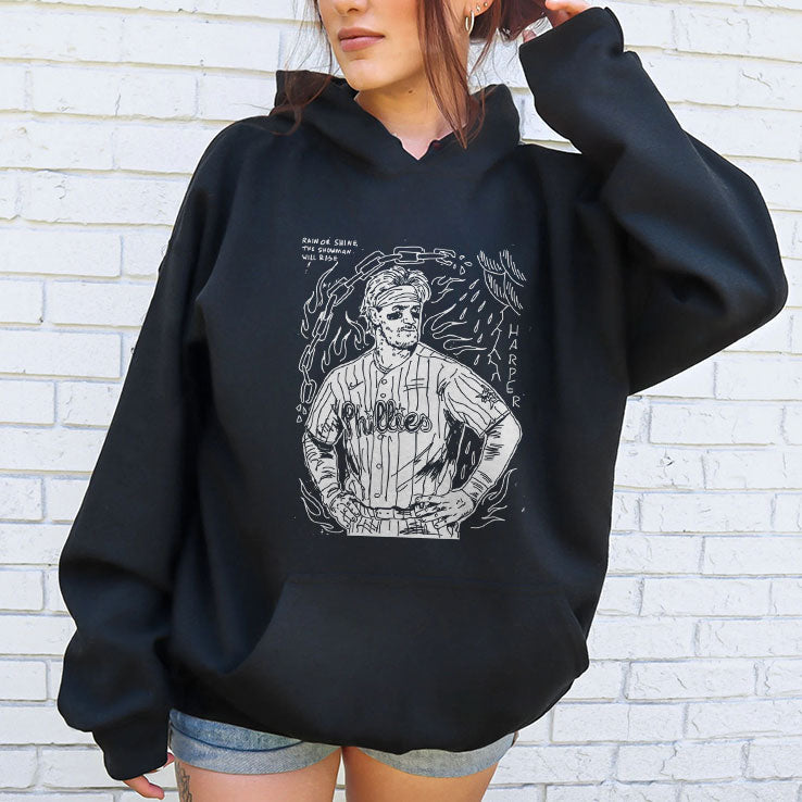 Bryce Harper Rain Or Shine The Showman Will Rise Shirt Unisex