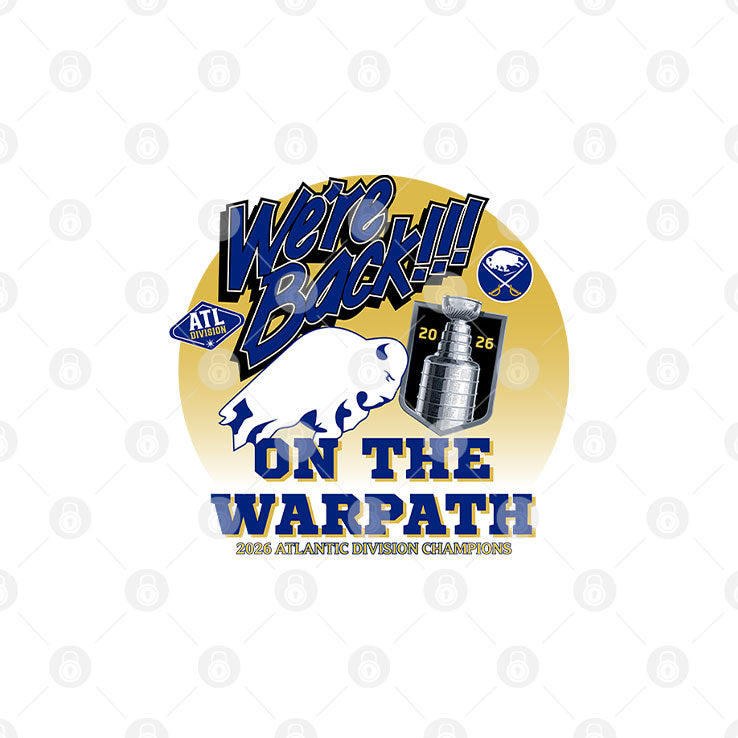 Buffalo Sabres We’re Back On The Warpath 2026 Atlantic Division Champions Shirt Unisex