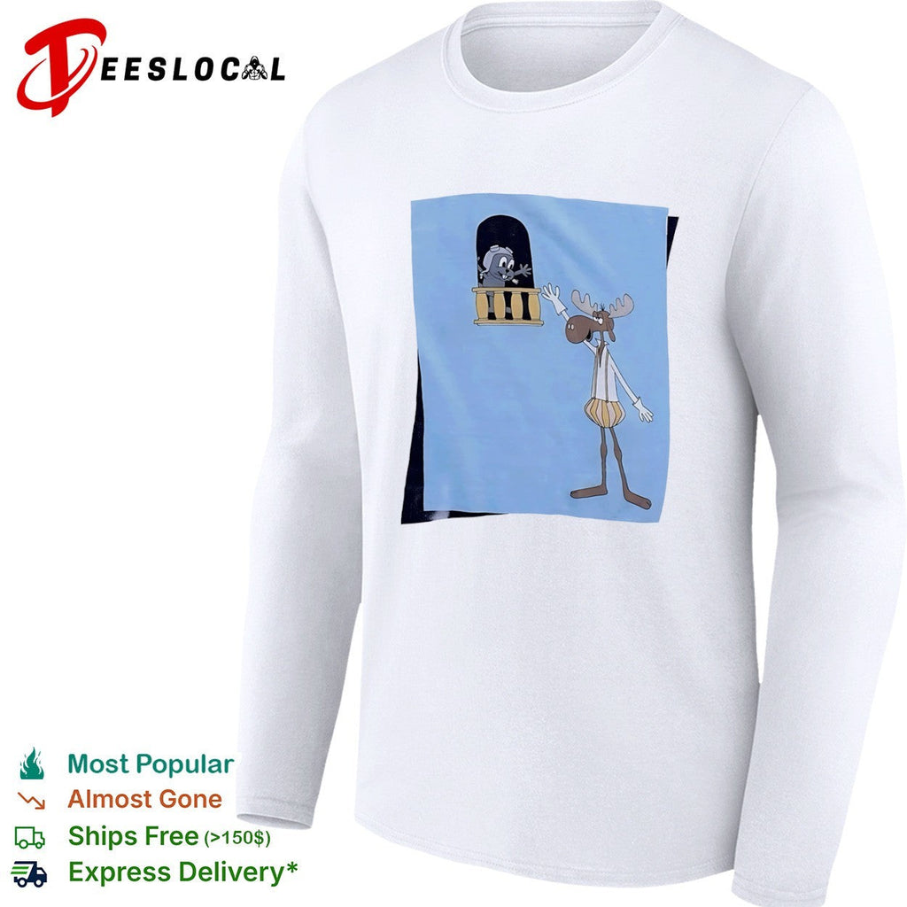 Bullwinkle J Moose and Rocket J Squirrel The Adventures of Rocky and Bullwinkle shirt Unisex