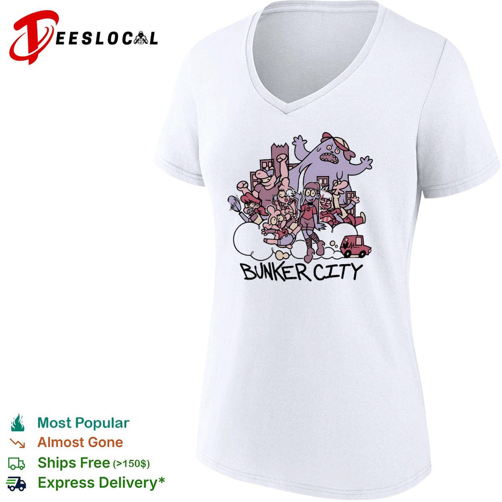 Bunker City cartoon shirt Unisex