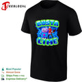 Busta Lime alien character with laptop electric illustration shirt Unisex