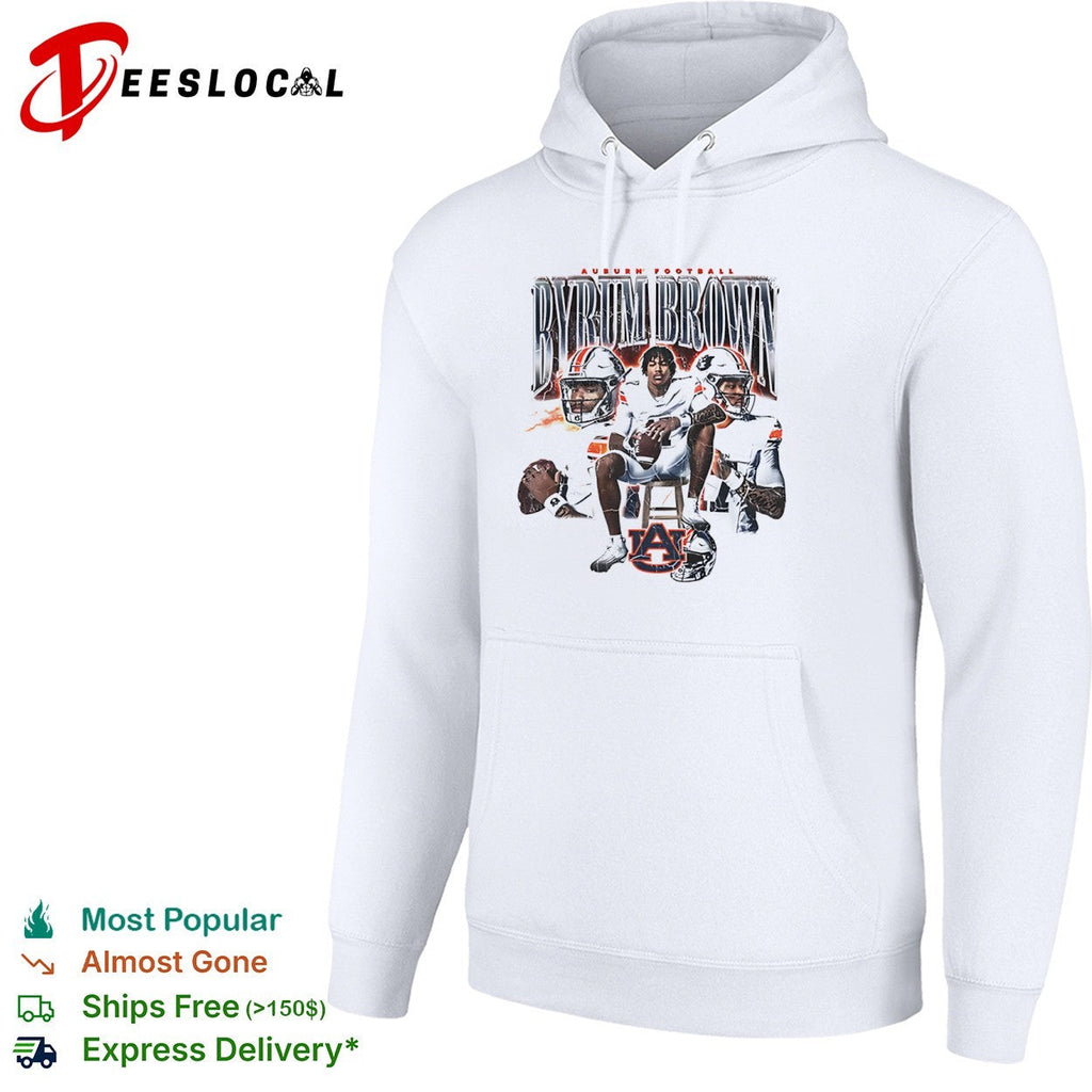 Byrum Brown Auburn Tigers NCAA football shirt Unisex