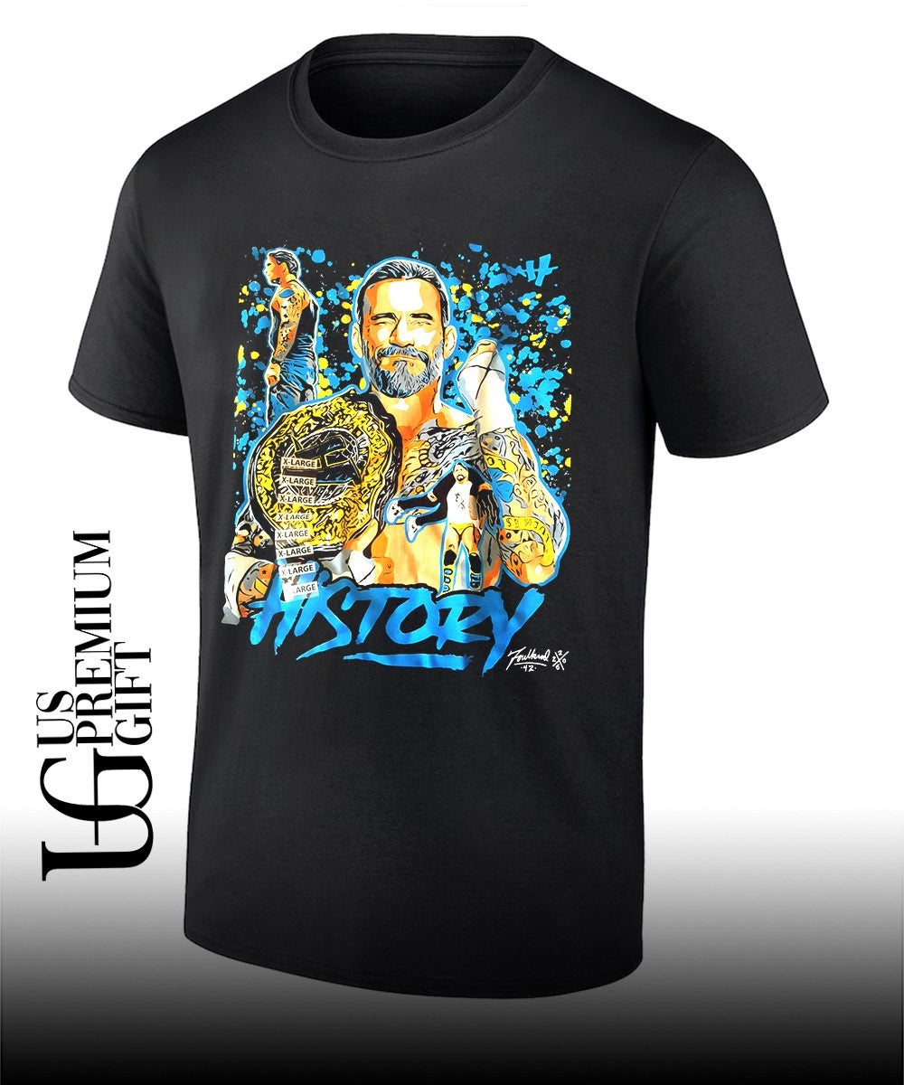 CM Punk AEW World Champion History shirt Unisex