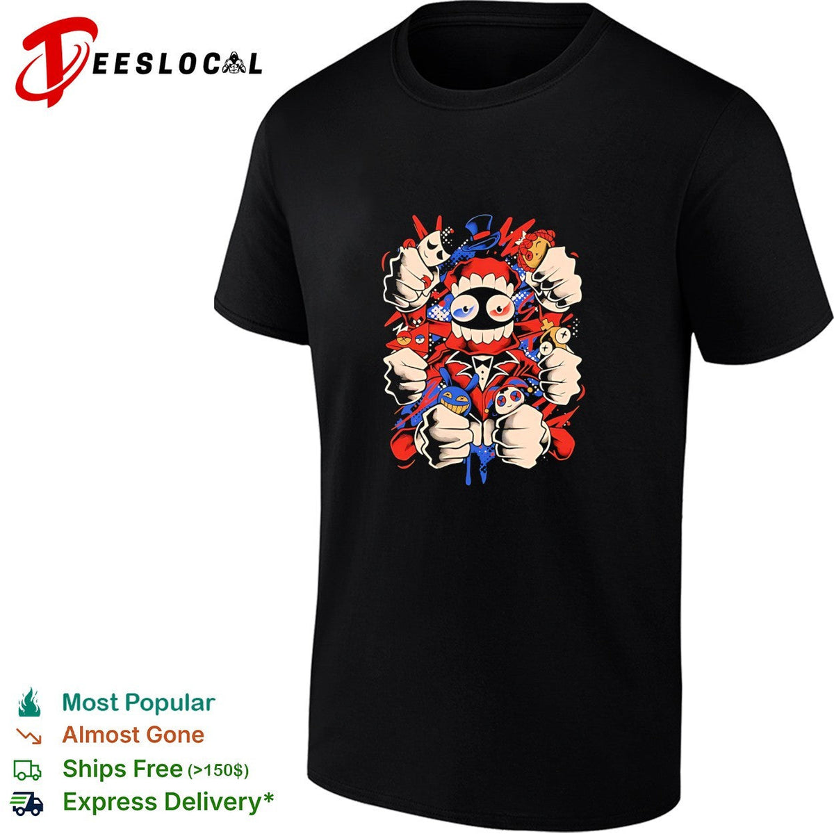 Caine Pomni Jax Kinger Ragatha Gangle Zooble The Amazing Digital Circus shirt Unisex