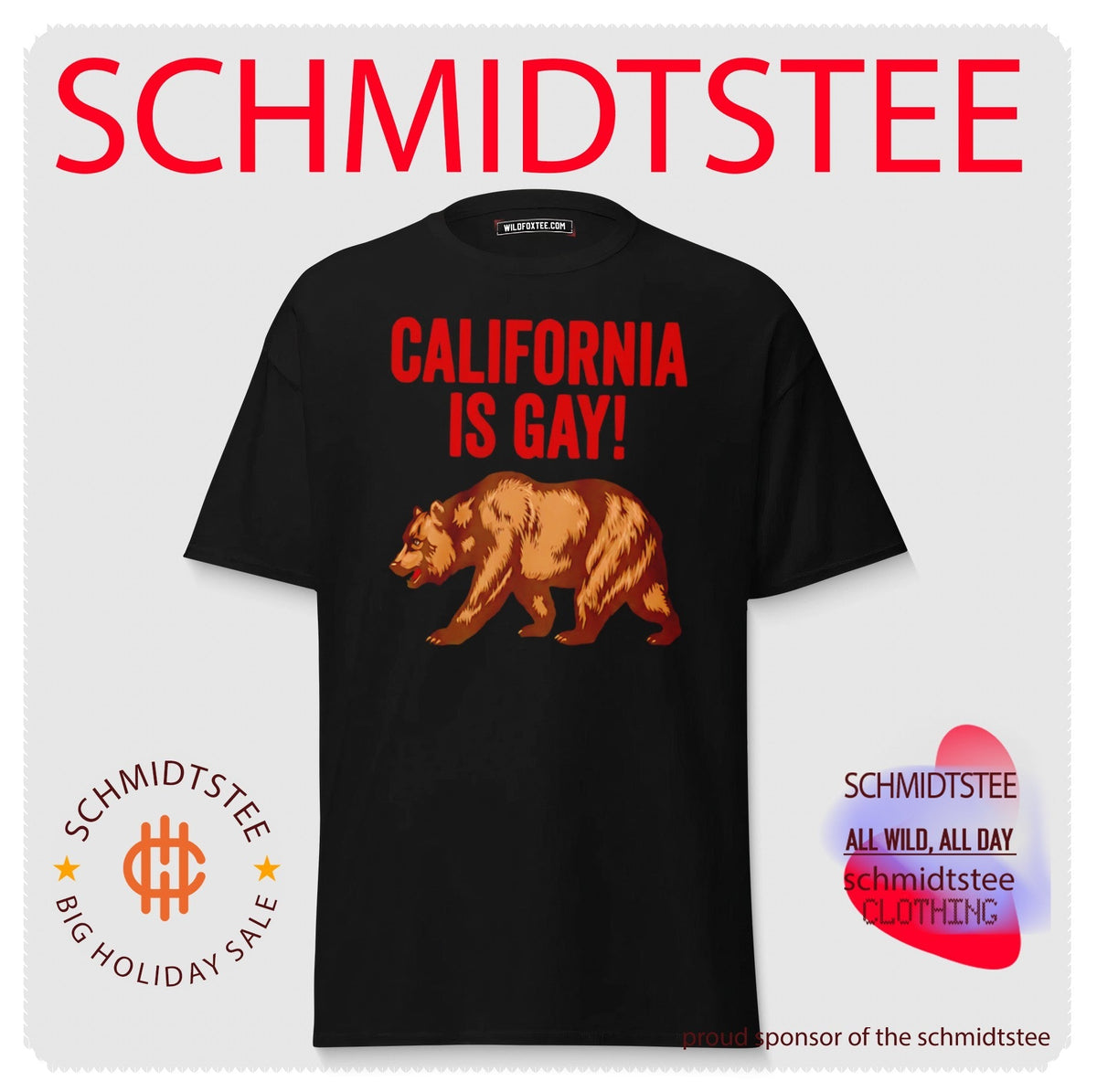 California Is Gay bear shirt Unisex