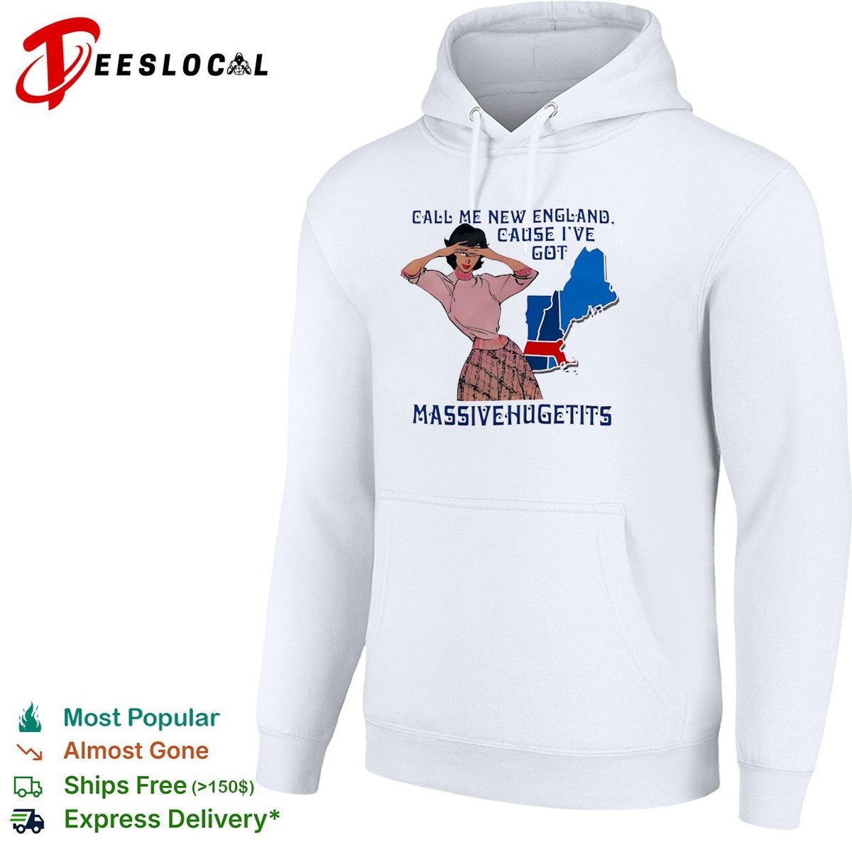 Call me New England cause I’ve got massive huge tits pinup woman shirt Unisex