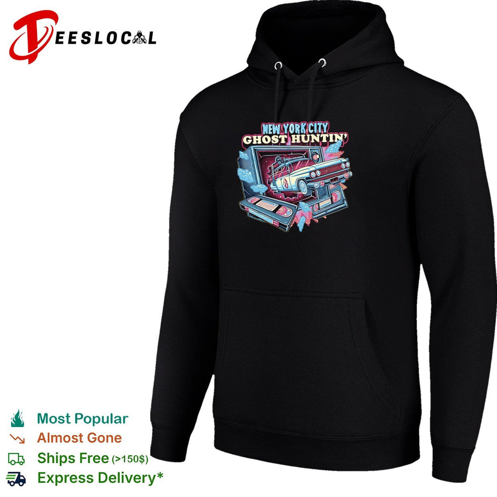 Car bursting through TV New York City ghost huntin’ shirt Unisex