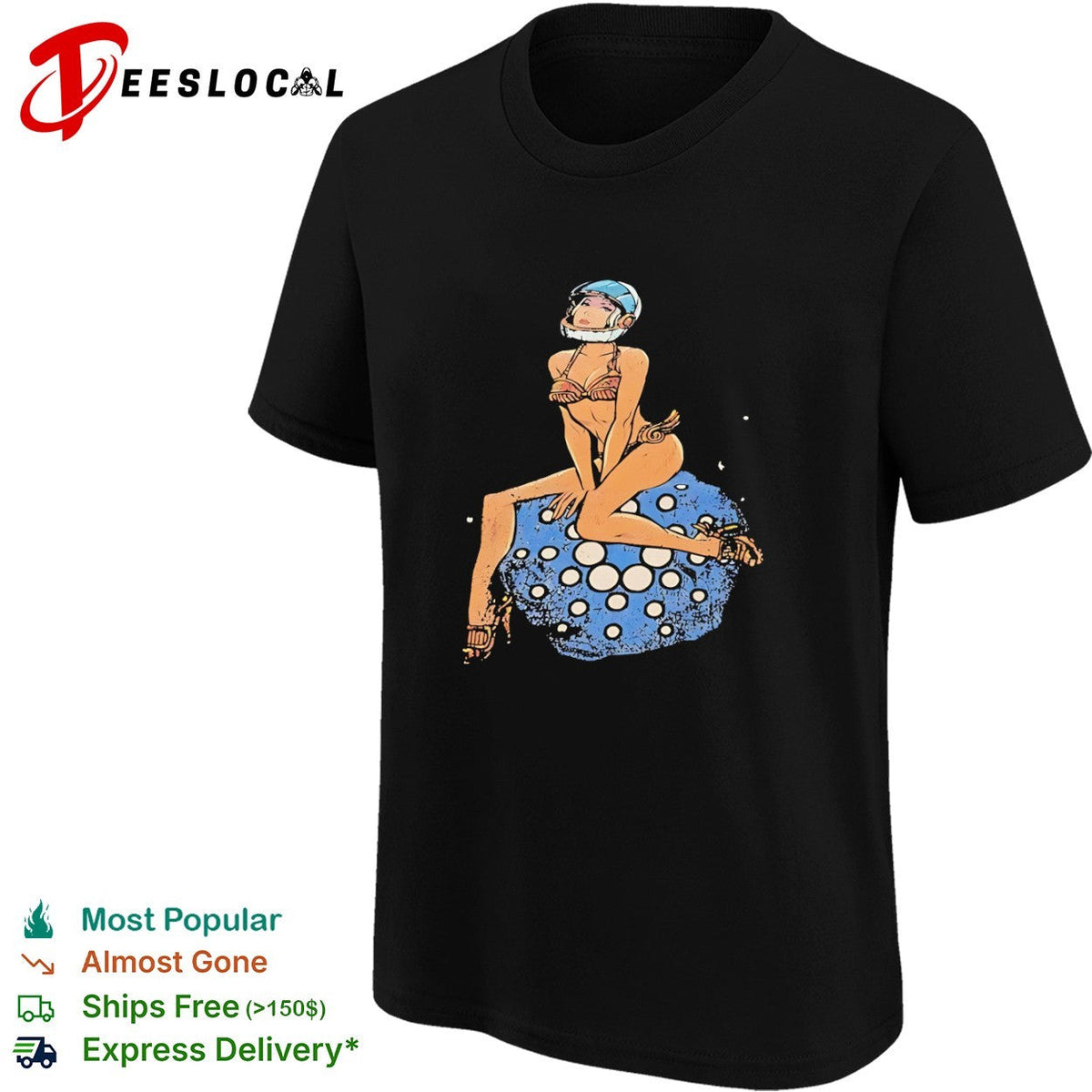Cardano Pin Up Astronaut Crypto Space Digital Currency Technology Asset shirt Unisex