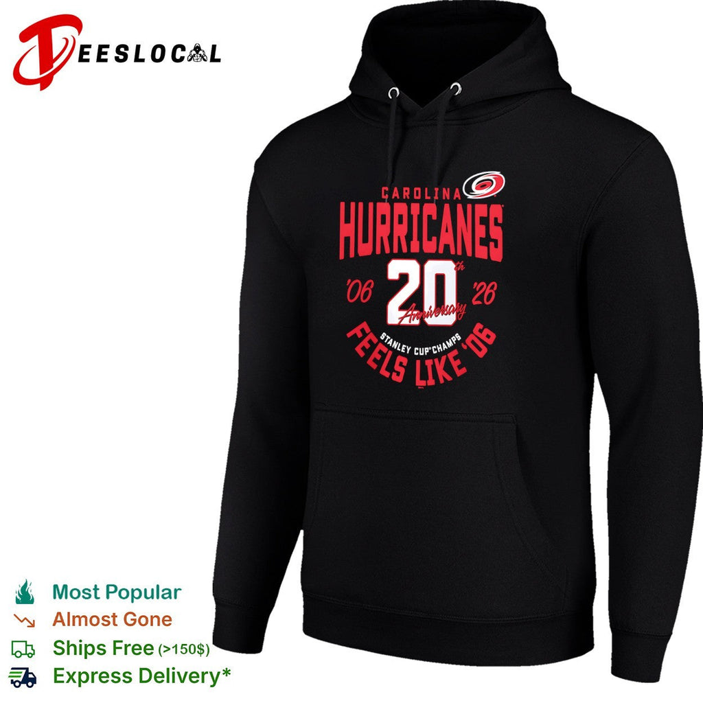 Carolina Hurricanes 20th Anniversary 06 26 Feels Like 06 Stanley Cup Champs shirt Unisex