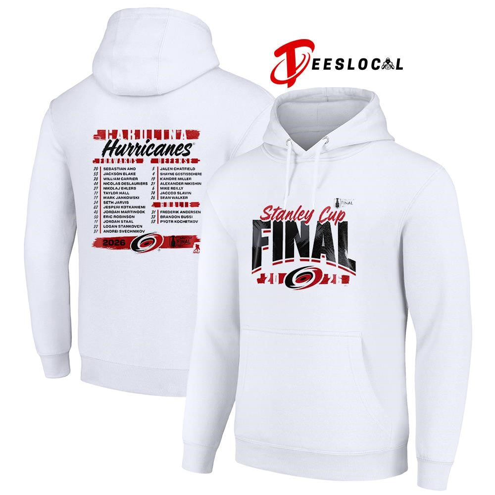 Carolina Hurricanes Stanley Cup finals name roster shirt Unisex