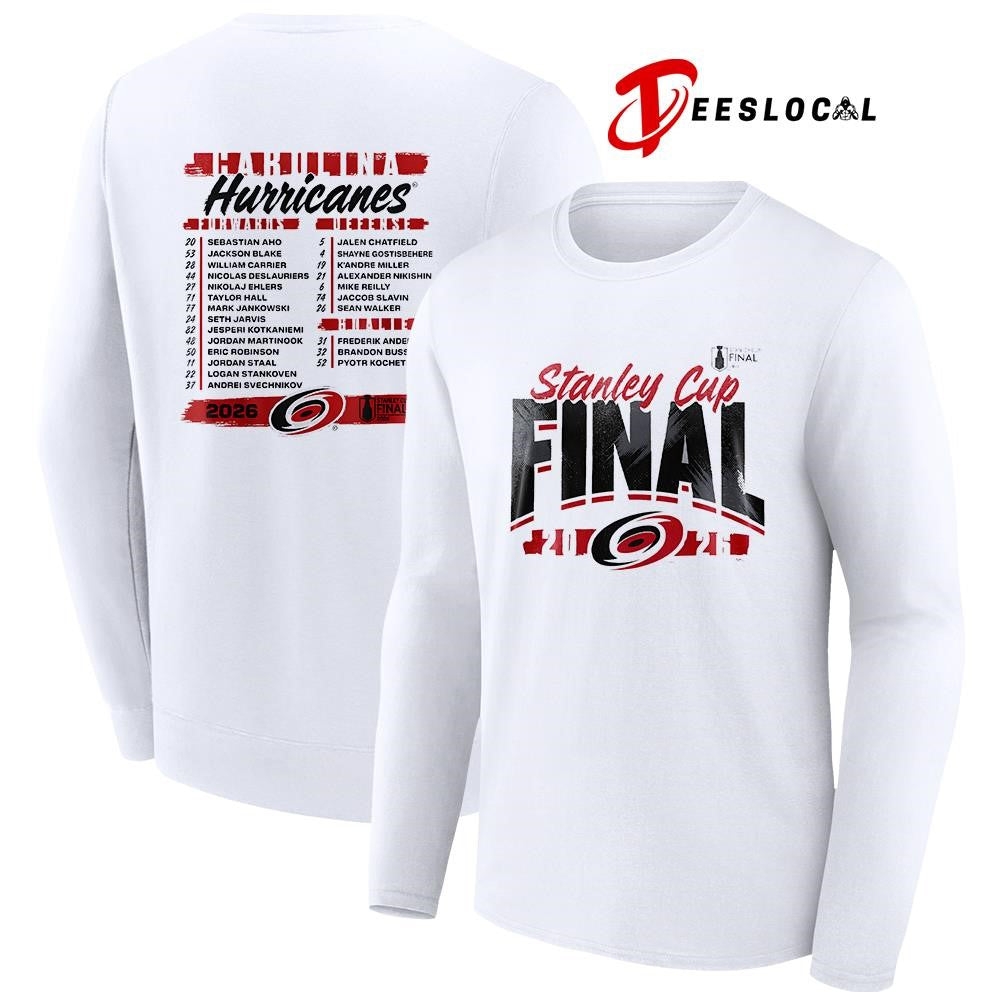 Carolina Hurricanes Stanley Cup finals name roster shirt Unisex