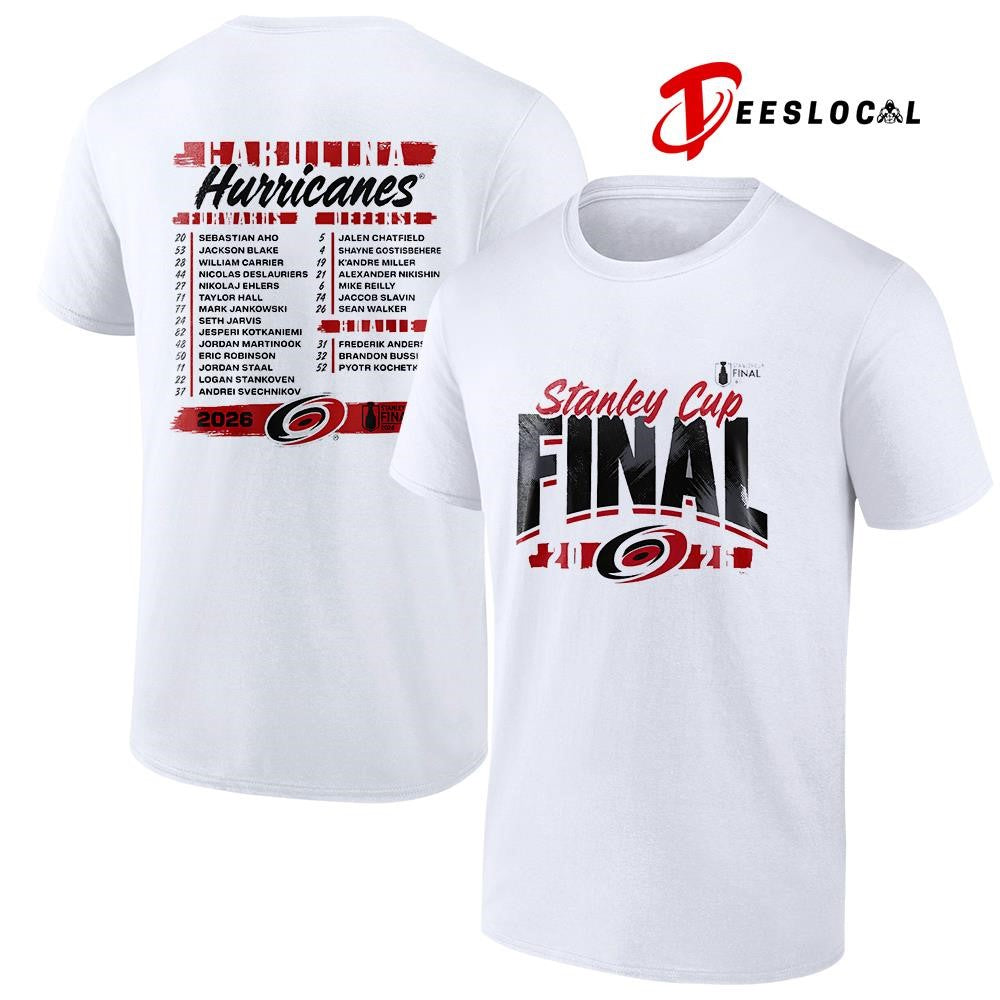 Carolina Hurricanes Stanley Cup finals name roster shirt Unisex