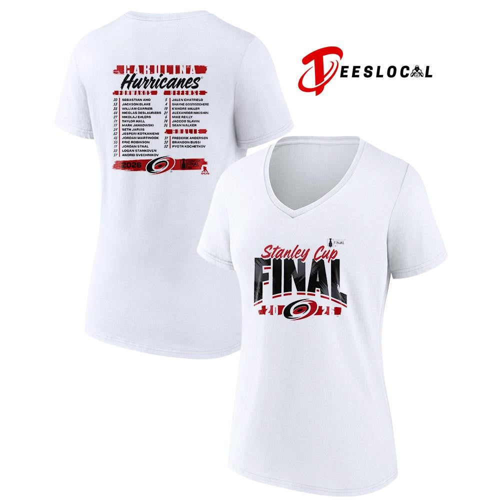 Carolina Hurricanes Stanley Cup finals name roster shirt Unisex