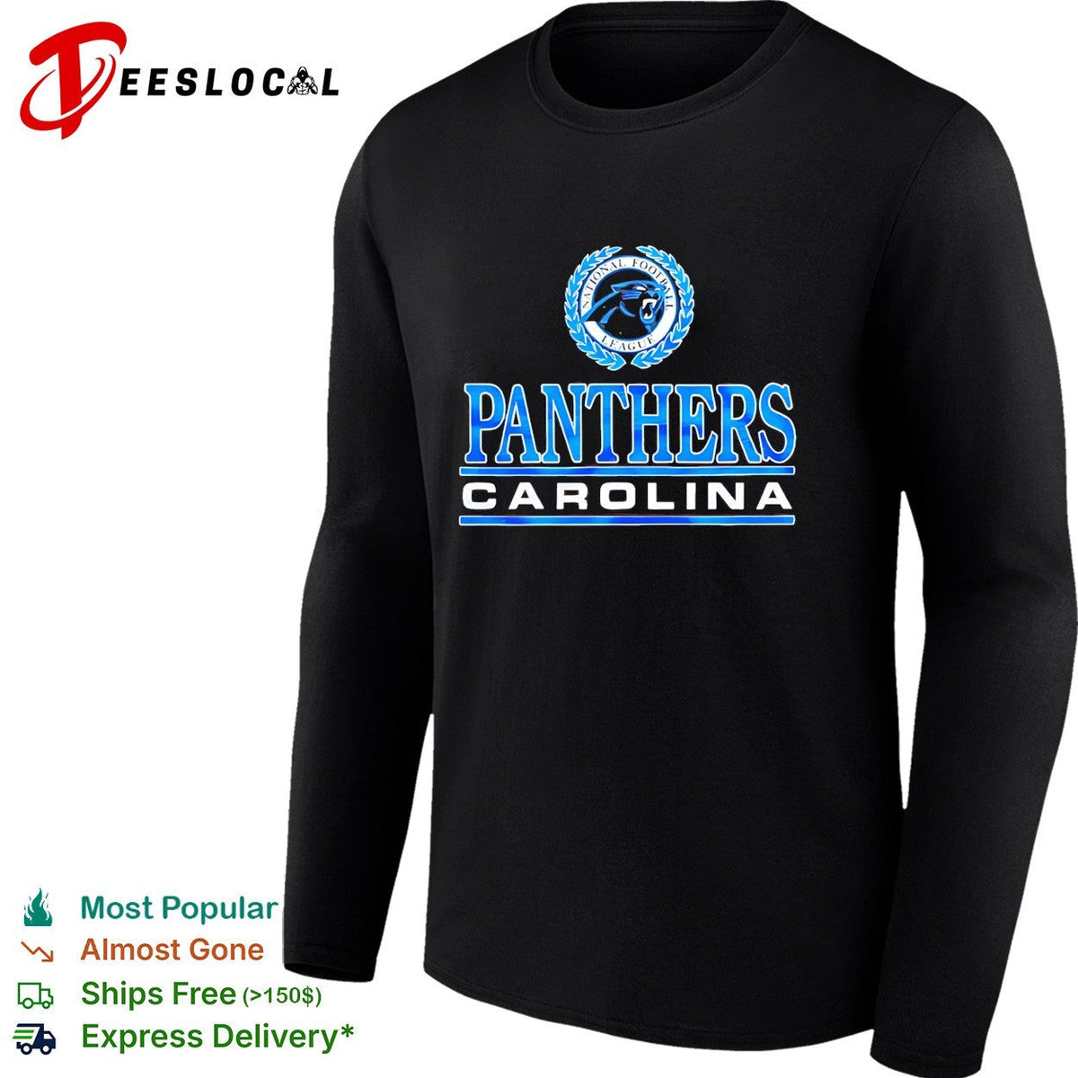 Carolina Panthers National Football League wreath logo shirt Unisex