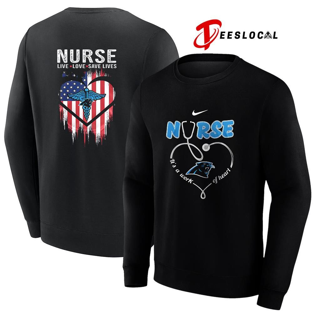 Carolina Panthers x Army nurse it’s a work of heart shirt Unisex