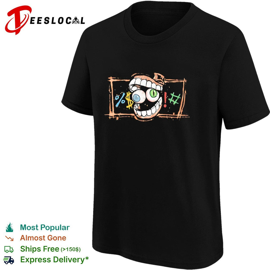 Cartoon Eyeball Mouth Symbols Swearing Cursing Comic shirt Unisex