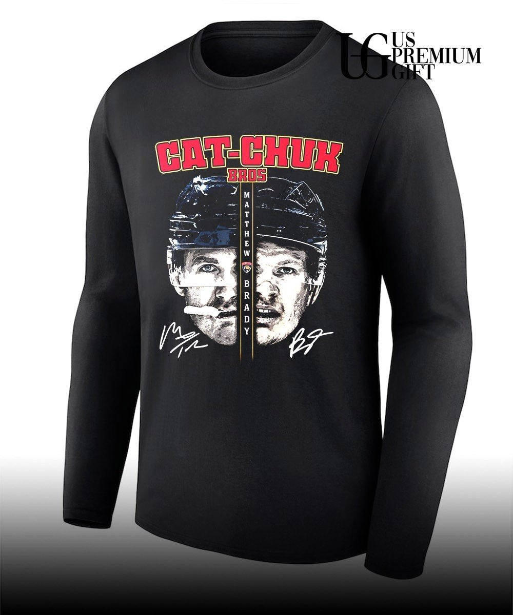 Cat-Chuk Bros Matthew and Brady Tkachuk face Florida Panthers NHL signature shirt Unisex