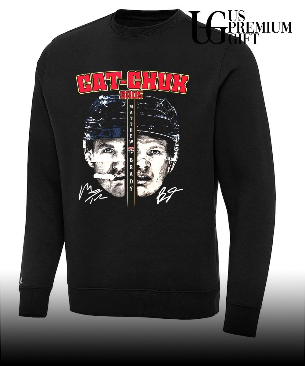 Cat-Chuk Bros Matthew and Brady Tkachuk face Florida Panthers NHL signature shirt Unisex