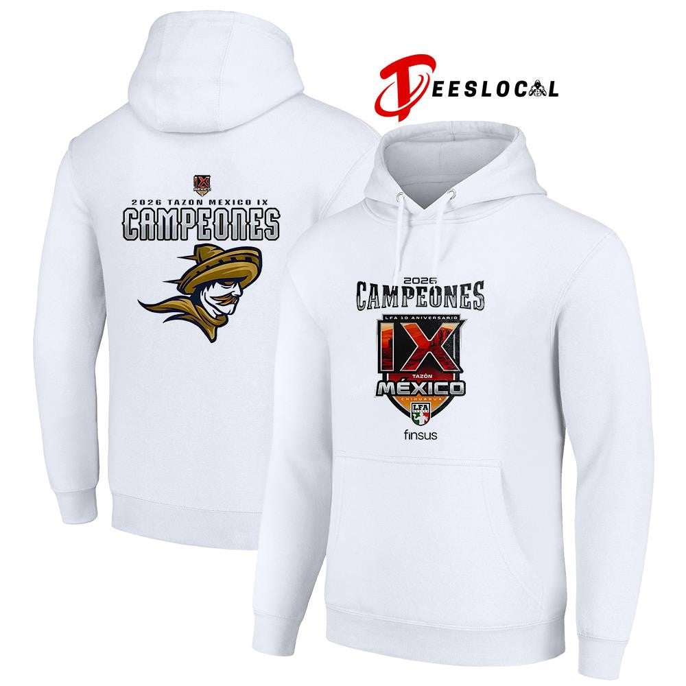 Caudillos de Chihuahua Campeones del Tazón México IX Playera Conmemo logo shirt Unisex