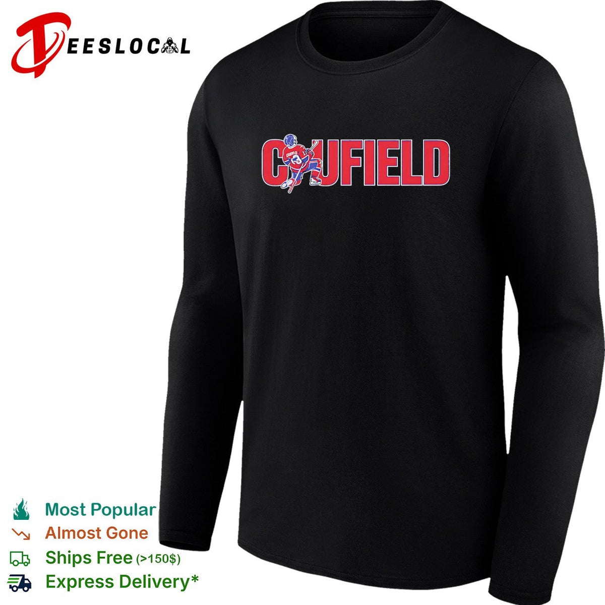 Caufield Montreal Canadiens hockey player number 13 typography shirt Unisex