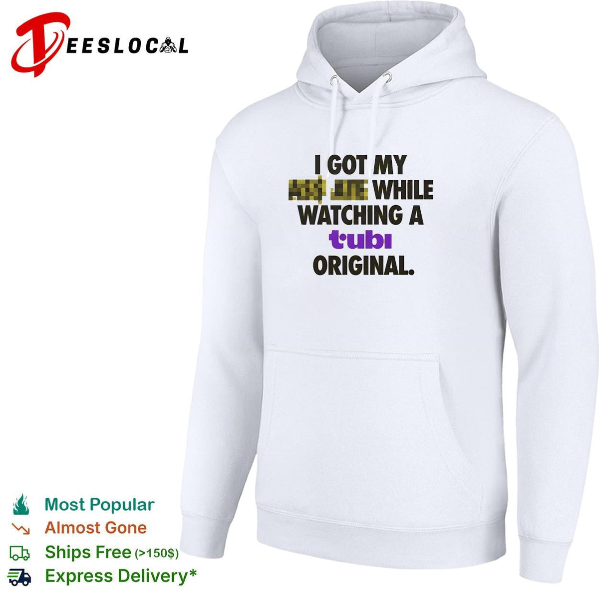 Censored joke streaming original humor bold text shirt Unisex