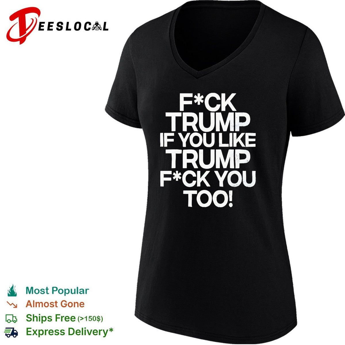 Censored profanity political opinion bold text shirt Unisex