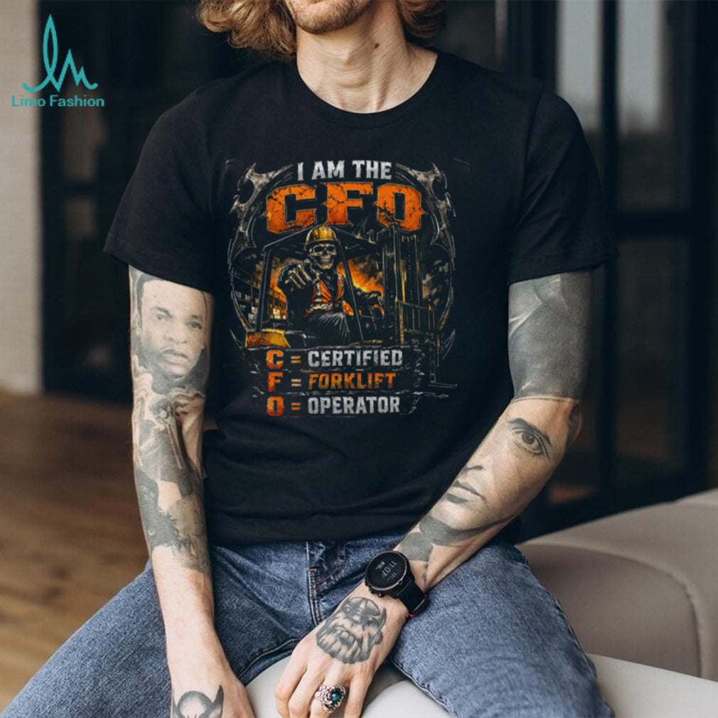 Certified Forklift Operator CFO Skeleton Warehouse Worker Shirt