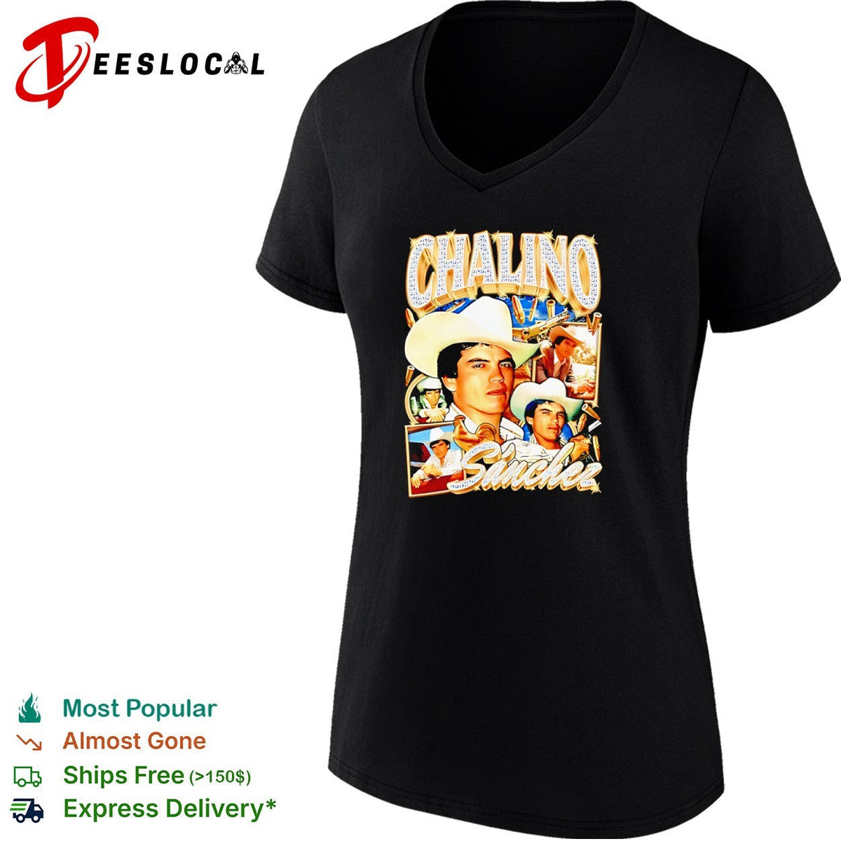 Chalino Sanchez Tribute Collage 90s Style Rap shirt Unisex