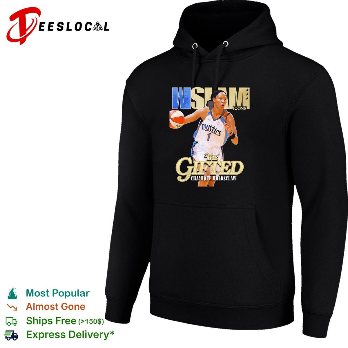 Chamique Holdsclaw the gifted WSLAM Icons Washington Mystics WNBA shirt Unisex